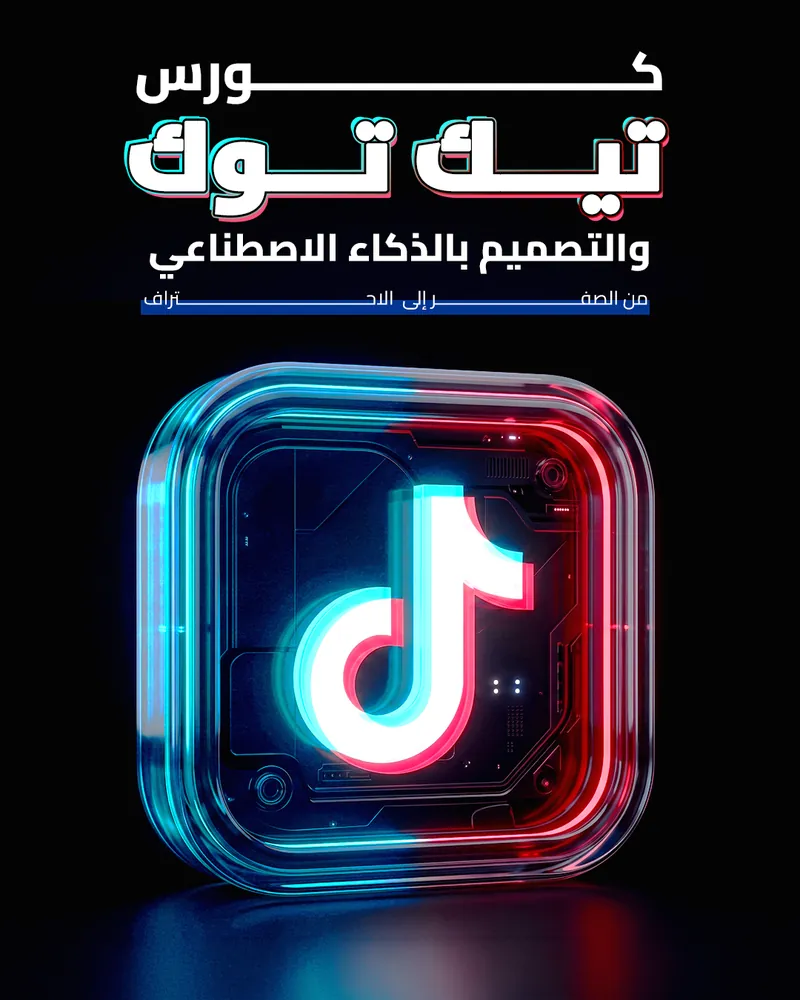 غلاف كورس إعلانات تيك توك
